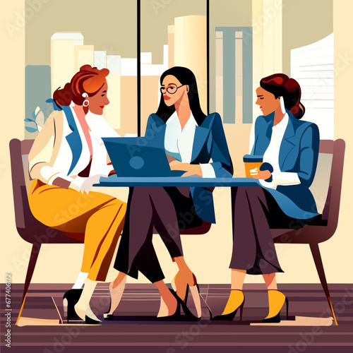 meeting in the office