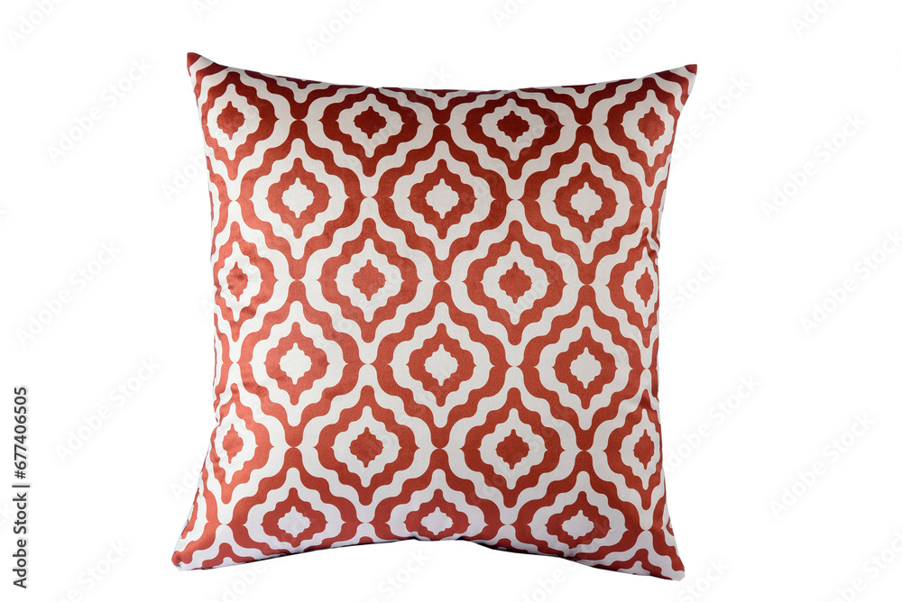 premium quality square cushion comfortable pillow isolated on white background