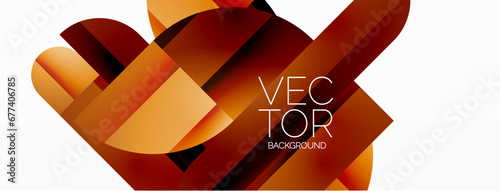 Abstract masterpiece formed by delicate interplay of circles, squares, and triangles. Geometric elements converge in harmonious chaos, evoking sense of modern creativity. Symphony of shapes