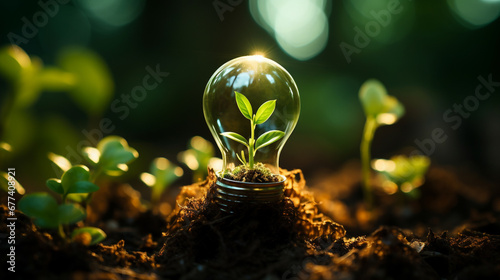bulb in the grass HD 8K wallpaper Stock Photographic Image 