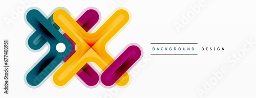Cross line background minimal geometric template. Design for wallpaper, banner, background, landing page, wall art, invitation, prints, posters