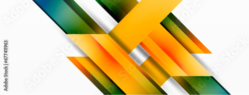 Dynamic minimalist abstraction with play of straight gradient lines. Interplay of colors and precise alignment creates an ever-moving tapestry, offering both simplicity and visual allure