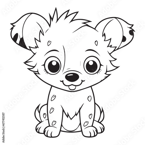 baby hyena coloring pages