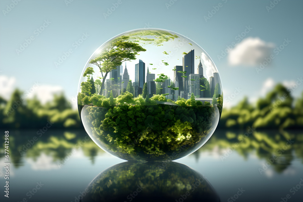 green energy, sustainable industry, environmental, social, and corporate governance (ESG) concept