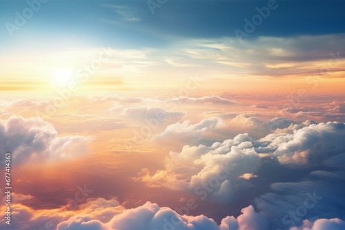 sky over the clouds cinematic clouds wallpaper