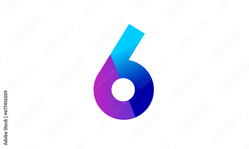 New Modern Number Blue Purple Teen Logo New Modern Number Blue Purple Teen Logo
