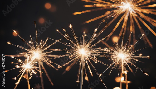 New Year’s Eve Magic: Sparklers and Bokeh Lights