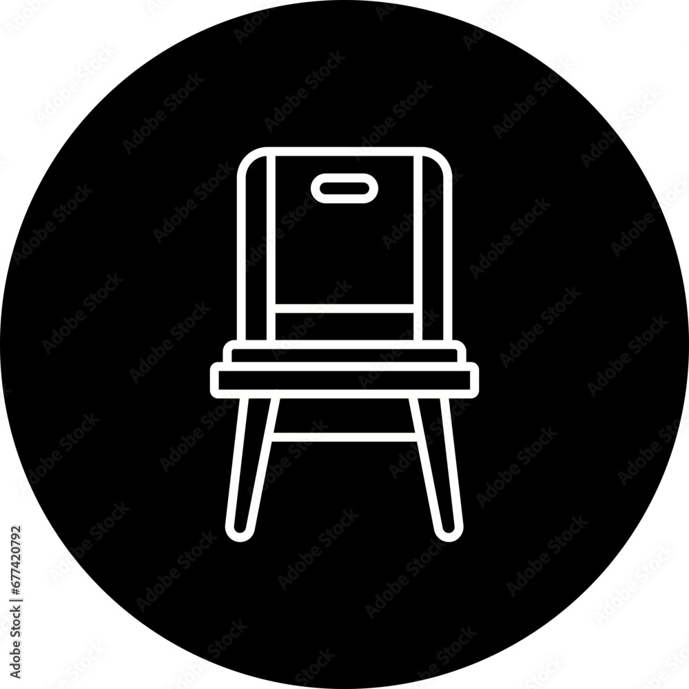 Plastic Chair Icon Plastic Chair Icon