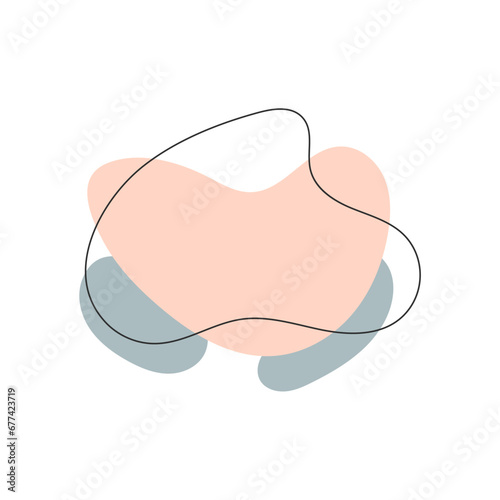 colored vector abstract blobs texture