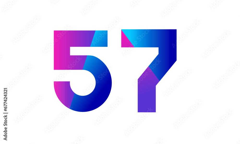 New Modern Number Blue Purple Teen Logo New Modern Number Blue Purple Teen Logo