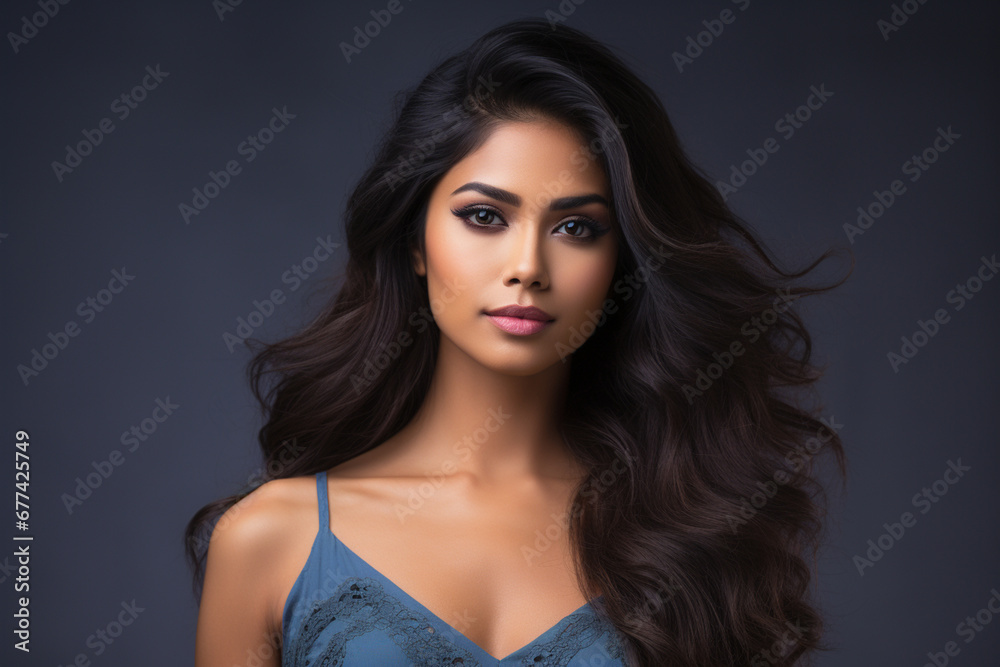beautiful indian nationality woman model portraits looking at camera beautiful indian nationality woman model portraits looking at camera