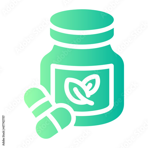 herbal pills Gradient icon