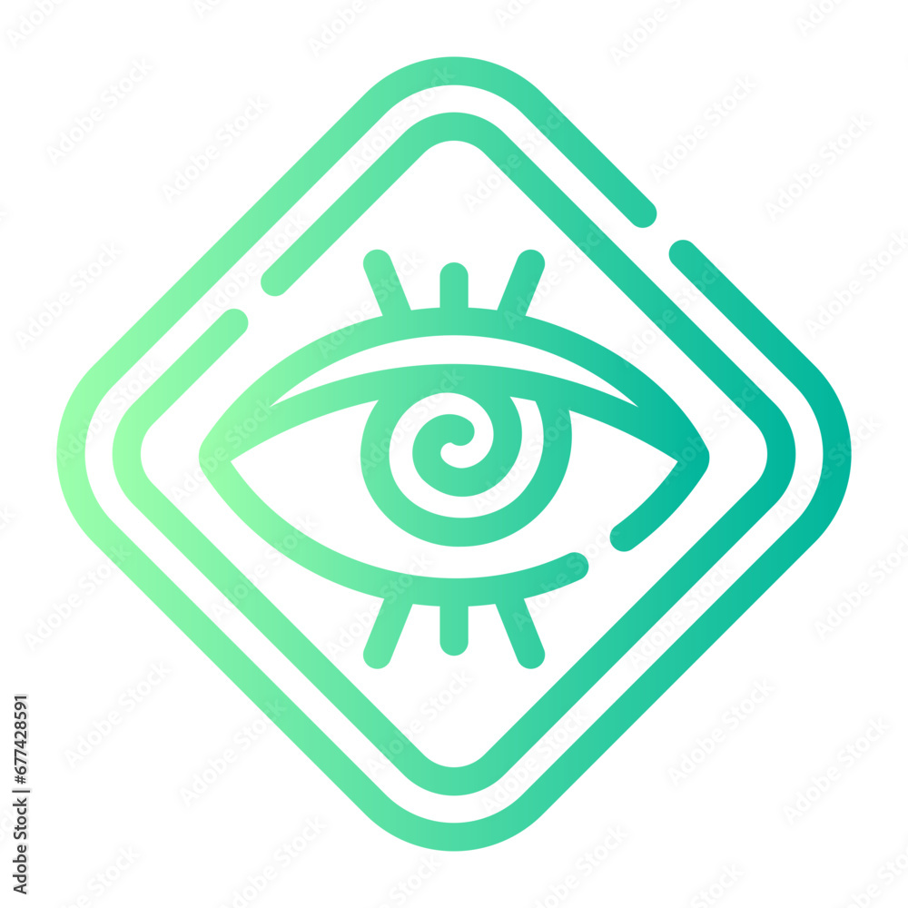 hypnosis Line Gradient Icon hypnosis Line Gradient Icon