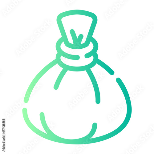 herbal massage Line Gradient Icon