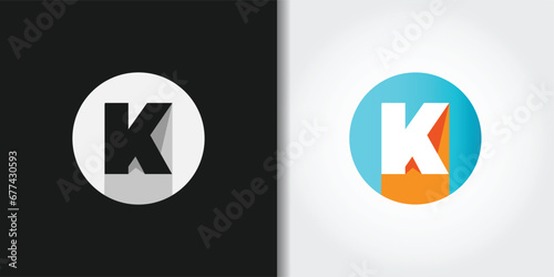 rigid letter k logo set
