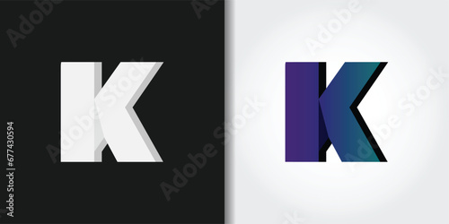 rigid letter k logo set