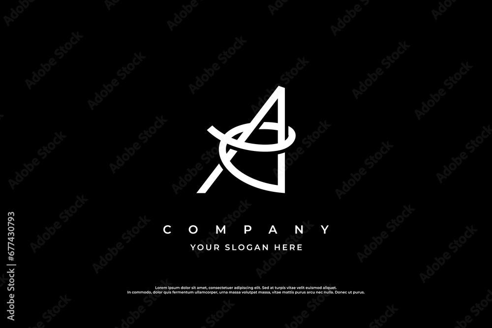 Initial Letter AE Logo Design Vector Stock Vector | Adobe Stock