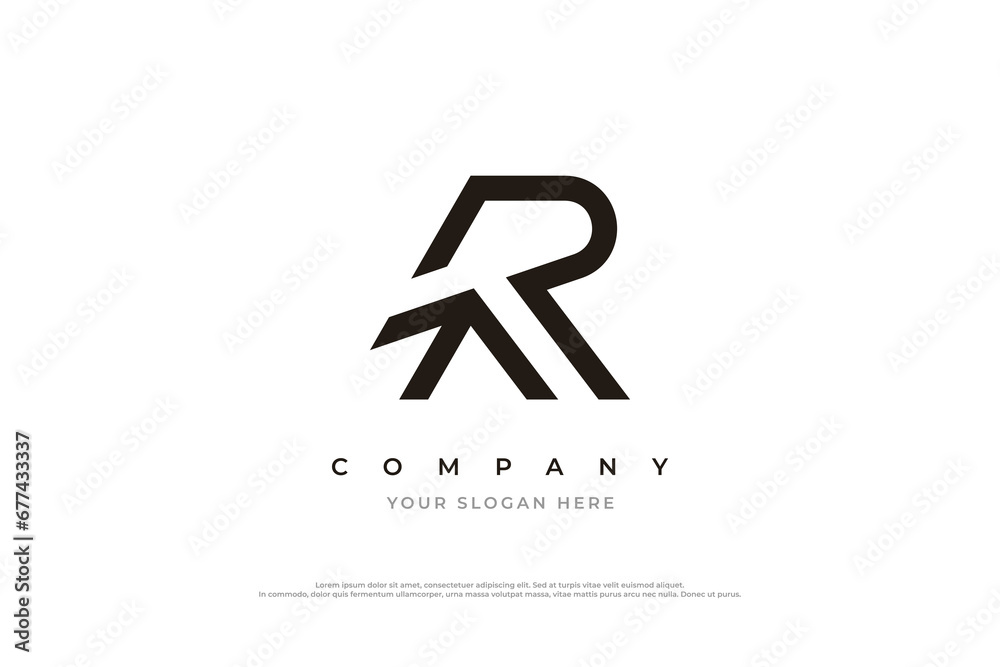Initial Letter R Arrow Logo Design Vector Initial Letter R Arrow Logo Design Vector
