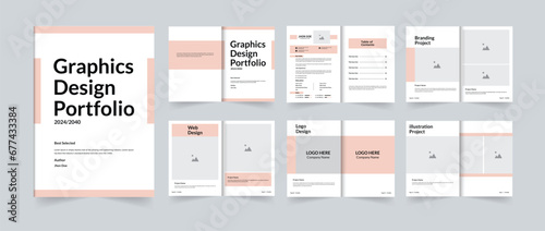 Graphics design portfolio or work portfolio or project portfolio