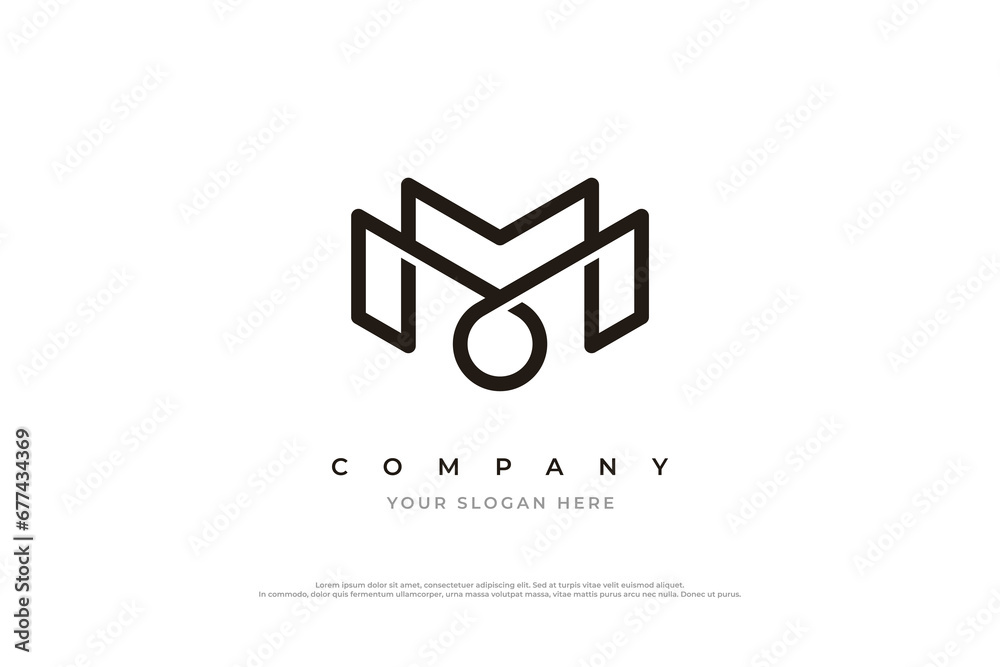 Initial Letter M Monogram Logo Design Vector Initial Letter M Monogram Logo Design Vector