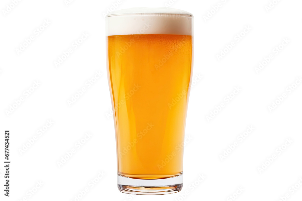 Rosty pint glass of craft beer microbrew beer isolated on white background Rosty pint glass of craft beer microbrew beer isolated on white background