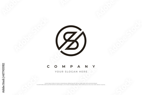 Initial Letter S Circle Logo Design Vector