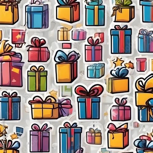 Gift Box Icon Background Very Cool