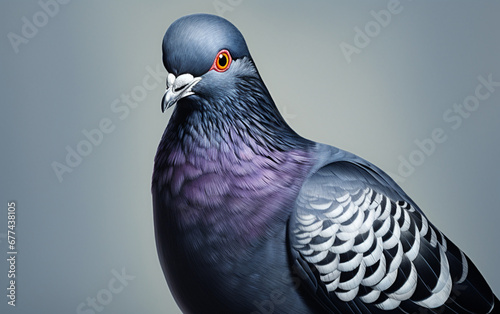 Pigeon bird realistic photography