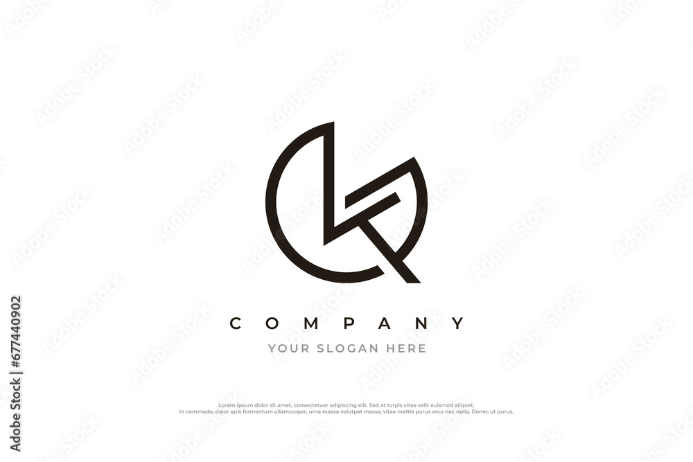 Initial Letter KG Logo or GK Monogram Logo Design Vector Initial Letter KG Logo or GK Monogram Logo Design Vector