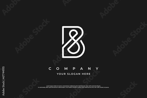 Initial Letter BS Logo or SB Logo Design Vector photo