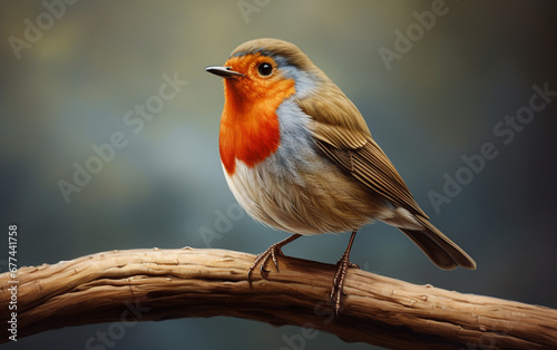 cute robin bird on natural environment © MdNajmul