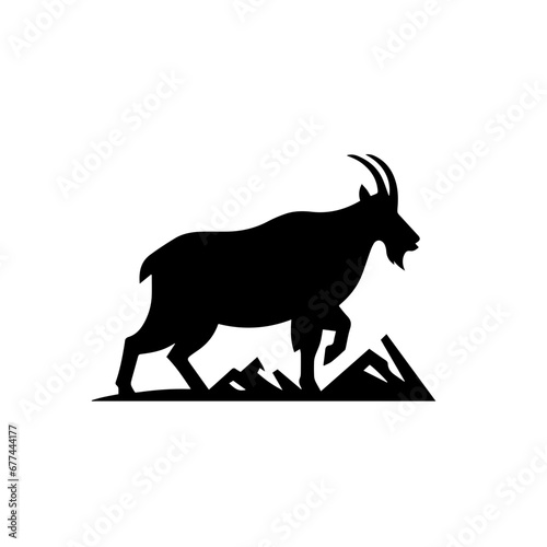 Mountain Goat Vector Logo Art