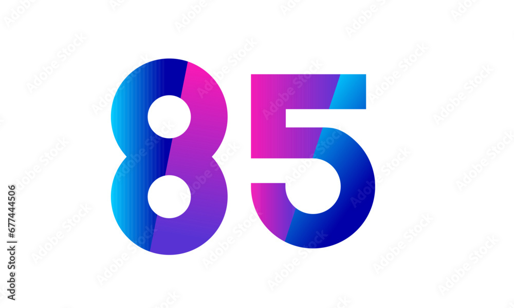 New Modern Number Blue Purple Teen Logo New Modern Number Blue Purple Teen Logo