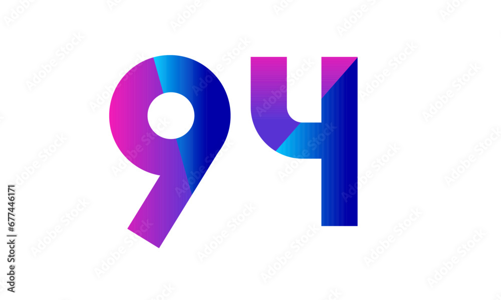 New Modern Number Blue Purple Teen Logo New Modern Number Blue Purple Teen Logo