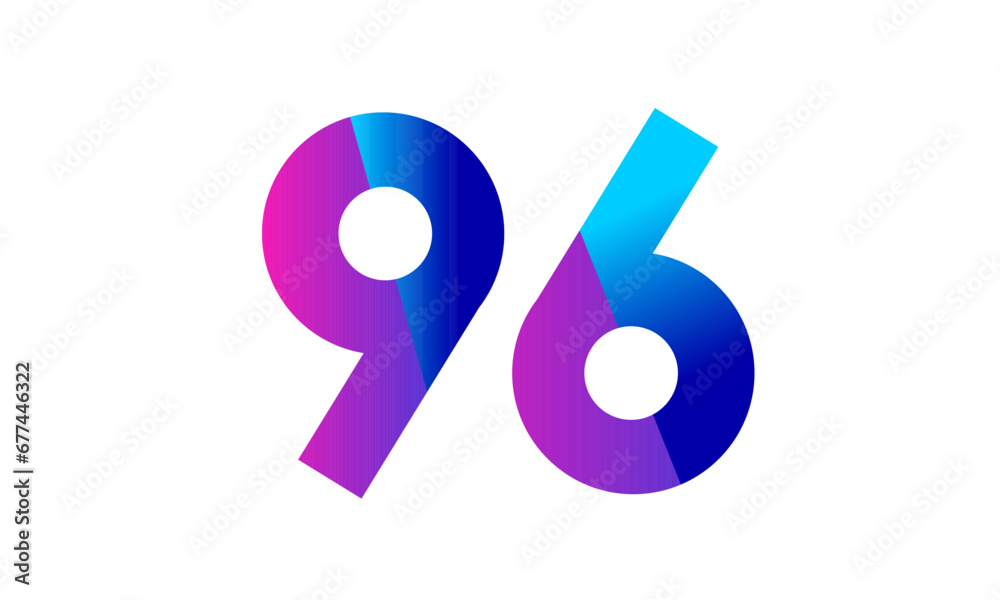 New Modern Number Blue Purple Teen Logo New Modern Number Blue Purple Teen Logo