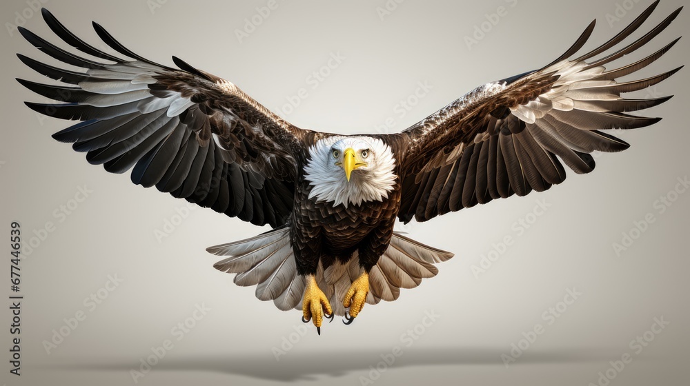 Fototapeta premium bald eagle in flight