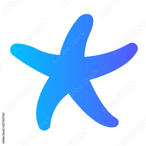 sea star Gradient icon