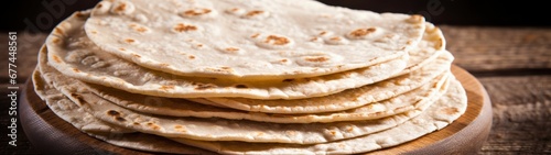 a stack of tortillas photo