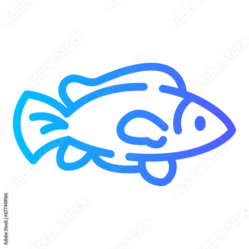 tilapia Line Gradient Icon