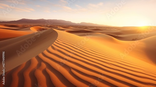 a sand dunes in the desert © sam