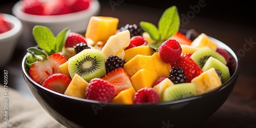 a bowl of fruit salad