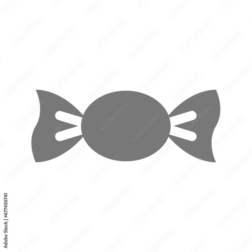 Candy vector icon. Simple sweet or sugar wrapped toffee symbol. Candy vector icon. Simple sweet or sugar wrapped toffee symbol.