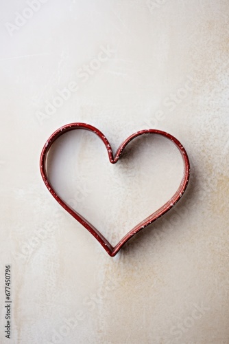 a heart shaped cookie cutter