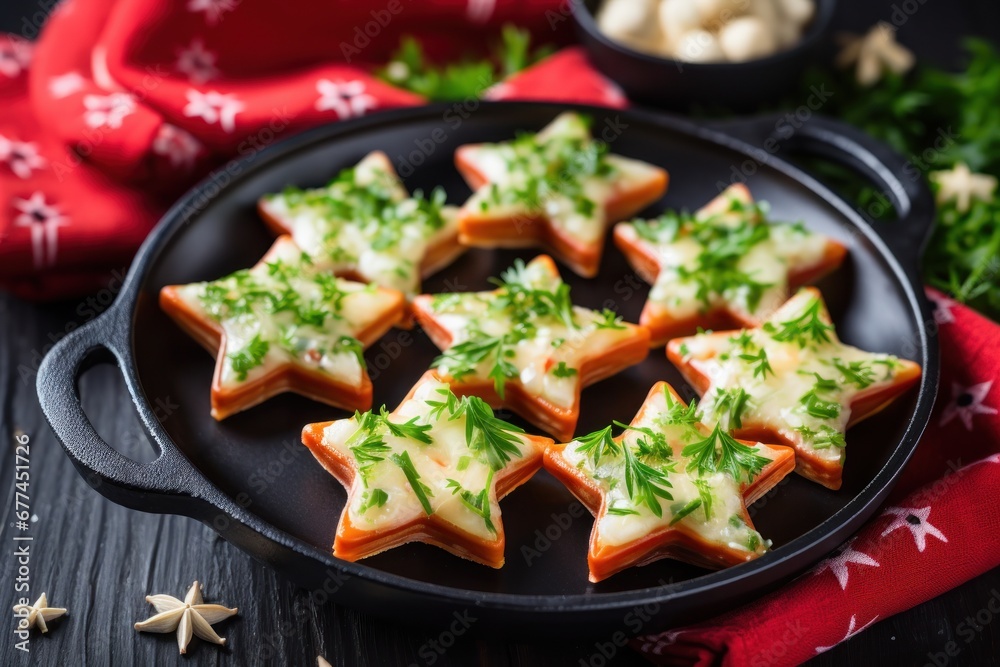 food in a pan with cheese and greens food in a pan with cheese and greens