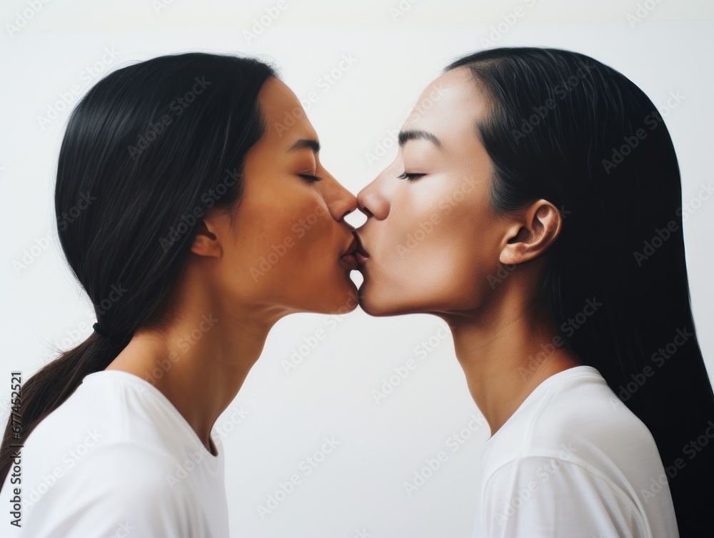 two women kissing each other two women kissing each other