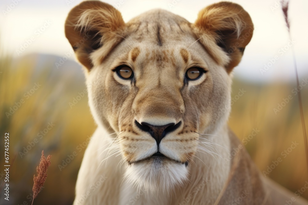 a close up of a lion a close up of a lion