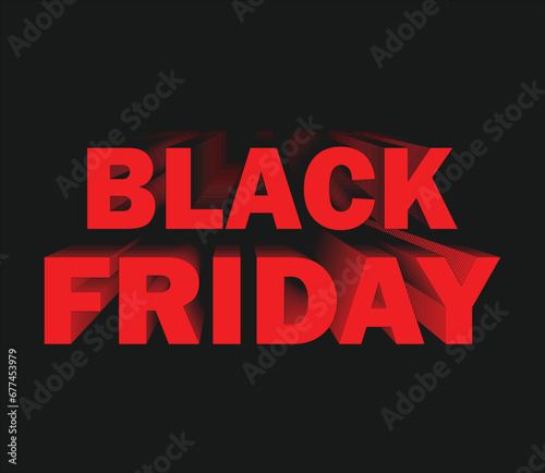 Black Friday text design vector illustration for advertising, banners, leaflets and flyers.