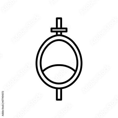 urinal line icon