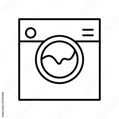 washing machine line icon