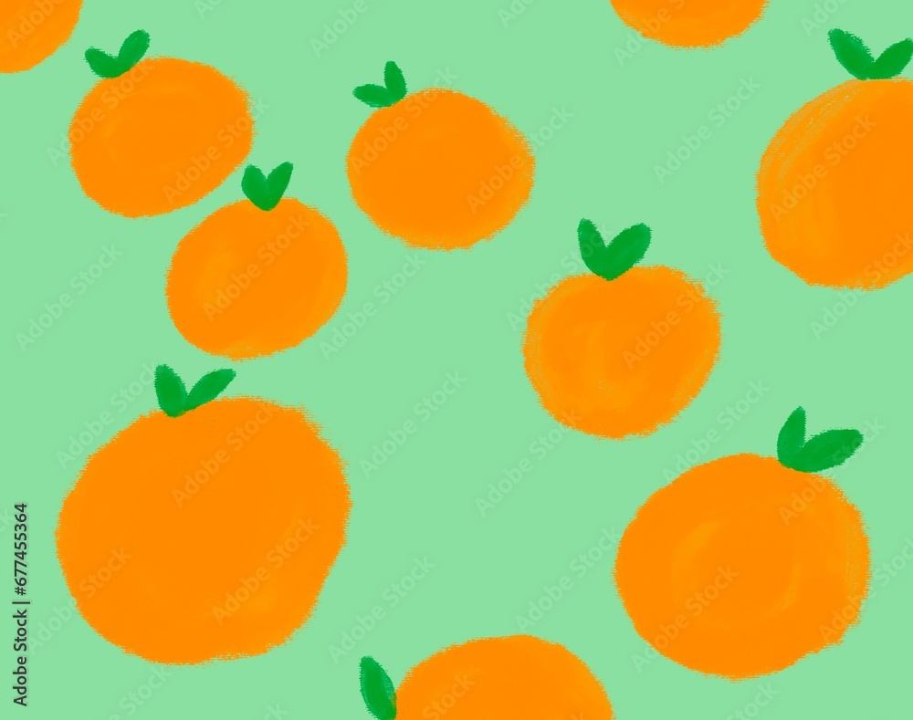 seamless background with oranges seamless background with oranges